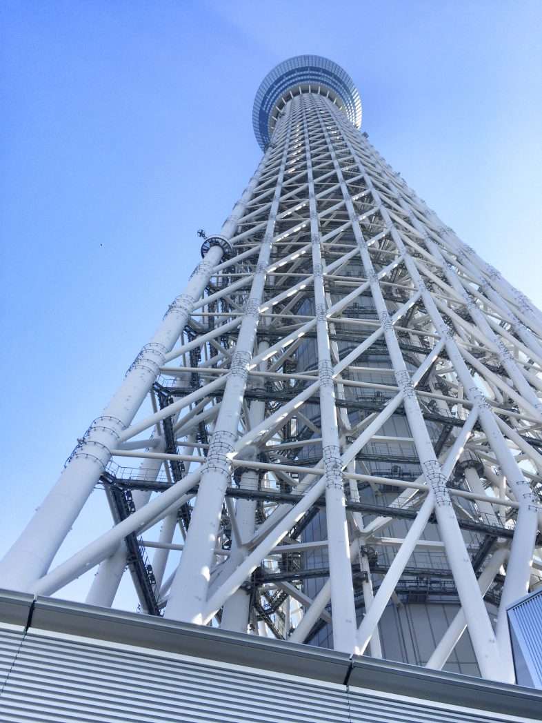 Der Fernsehturm von unten