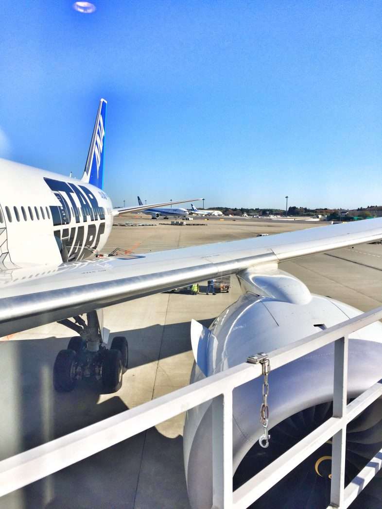 Star-Wars-Flugzeug auf dem Flughafen Tokio-Narita