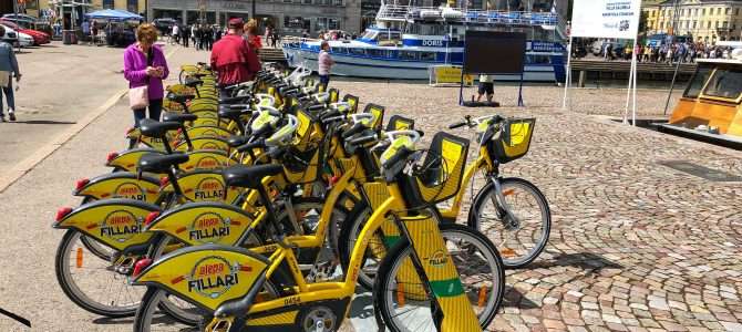 Mit dem Leih-Fahrrad durch Helsinki Mit dem Leih-Fahrrad durch Helsinki