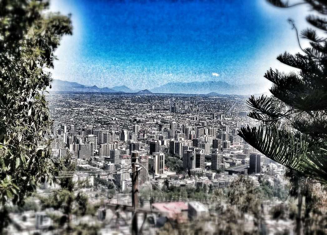 Schöne Aussichten auf Santiago de Chile Schöne Aussichten auf Santiago de Chile
