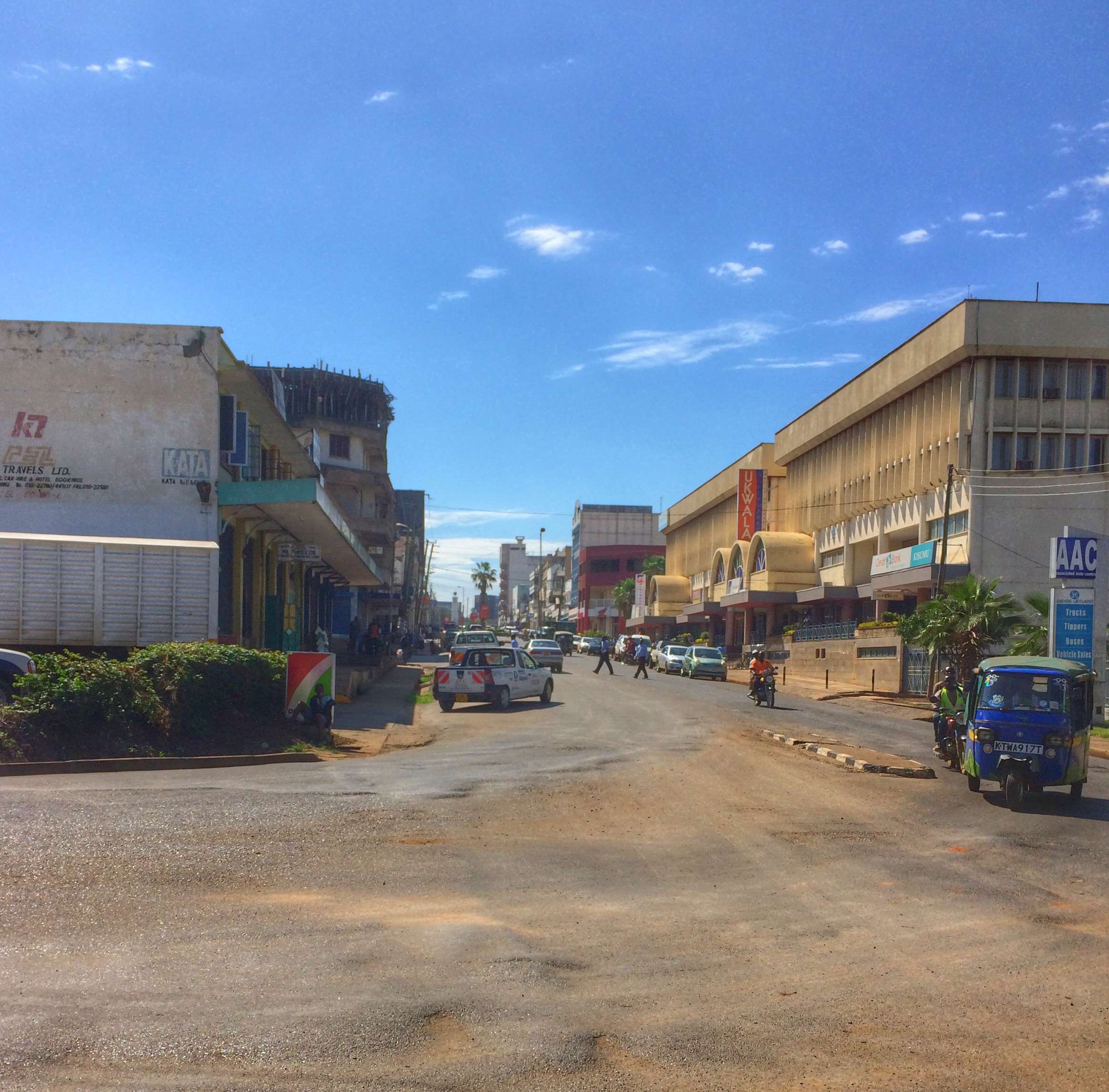 Die Innenstadt von Kisumu