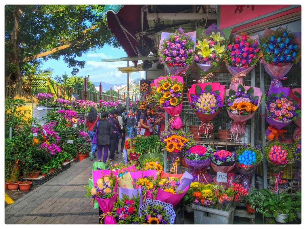 Blumenmarkt in Mond Kok