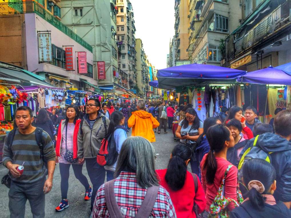Marktstände in Mong Kok