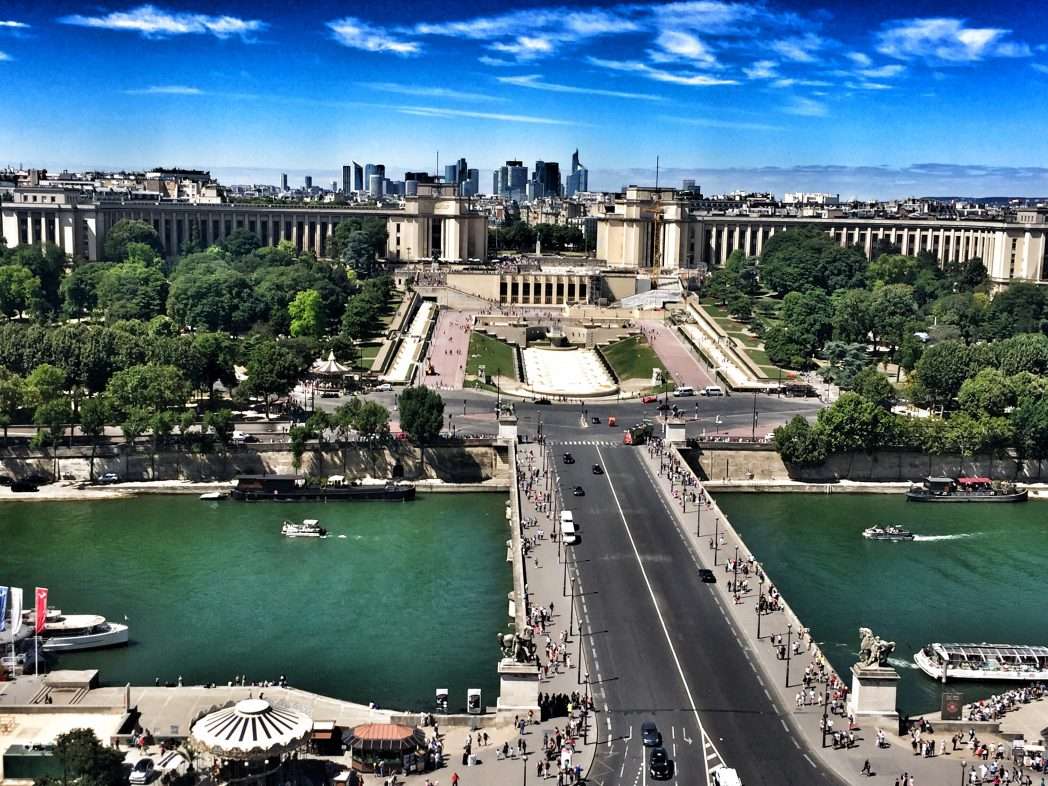 Seine mit Palais de Chaillot/Trocadero